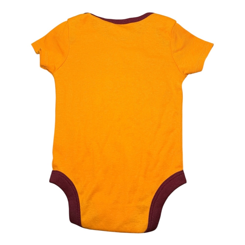 ASU Arizona State Sun Devils Infant Bodysuit 0-3M Gold Maroon NCAA Logo - Picture 3 of 5